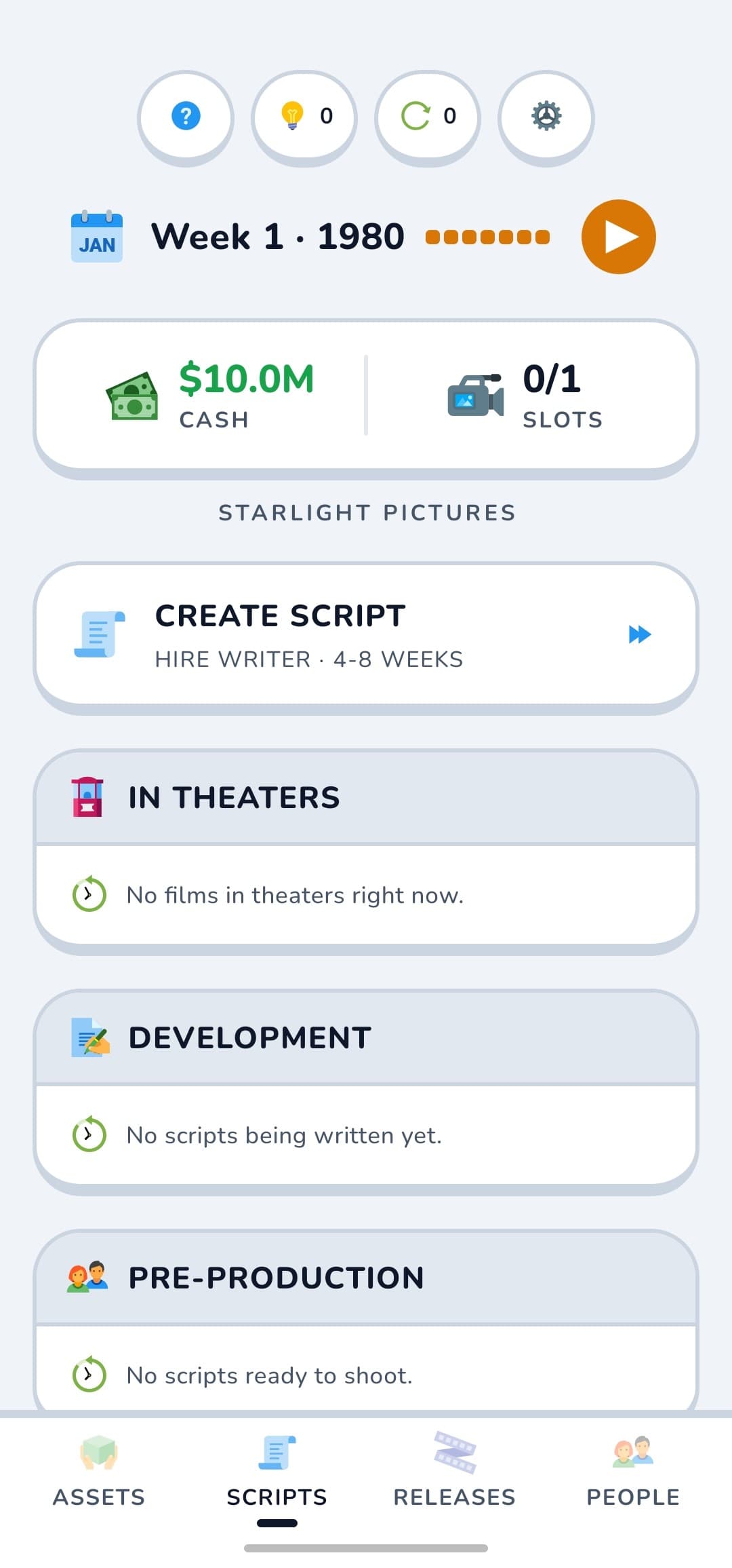 Your studio at a glance